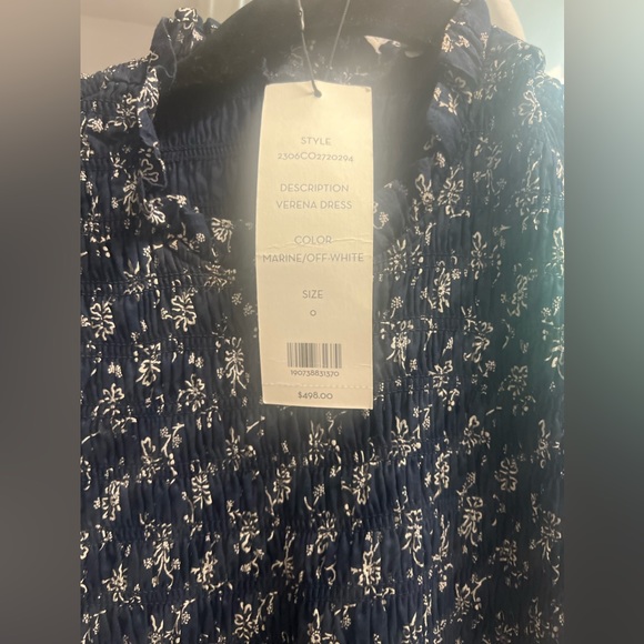 VERENA SMOCKED COTTON-VOILE DRESS - Picture 2 of 3